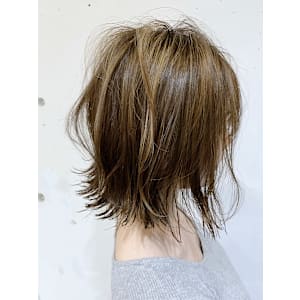 シースルーぱっつんボブ♪