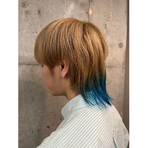 men'sウルフ×インナーカラー