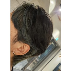 メンズウルフ×インナーカラー