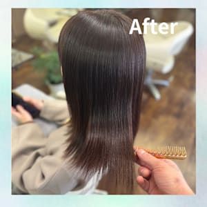髪質改善×カラー