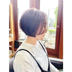 ナチュラルボブ/ニュアンスカラー/20代30代40代