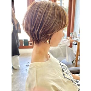 マニッシュショート/ミルクティーベージュ/20代30代40代