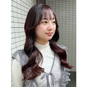 レイヤーカット/小顔カット/顔まわりカット/カシスピンク - LAULEA 表参道【ラウレアオモテサンドウ】掲載中