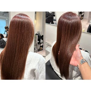 ピンクベージュ【船橋／白髪ぼかし】