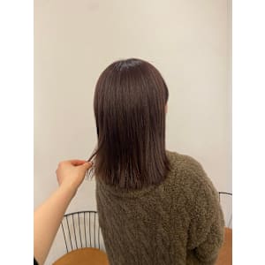 池袋/カラー/髪質改善/暖色カラー/ピンクブラウン/春カラー