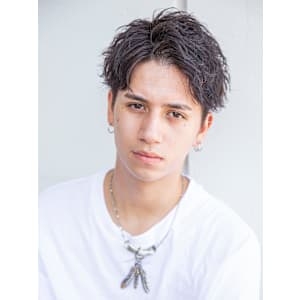 【小久保style】メンズカットツーブロックツイストウルフ