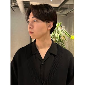 センターパート マッシュショート ツーブロック 20代30代