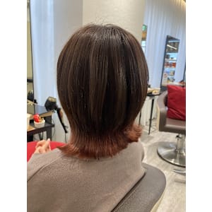 【青葉区/仙台】いつもの髪にワクワク♪裾に旬の大人オレンジ♪