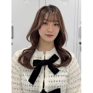 くびれヘア　シースルーバング　艶髪