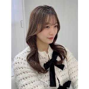 くびれヘア　シースルーバング　艶髪