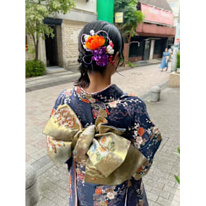 振袖着付けヘアセット