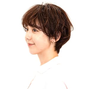 前下がりショート・ボブ/絶壁解消/前髪あり/20代/30代