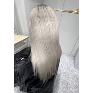 【ブリーチ縮毛矯正】プラチナブリーチストレート×髪質改善