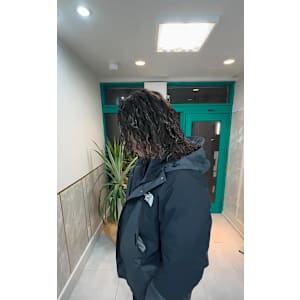 【メンズ】波巻き/センターパート/ツーブロック/ハイライト