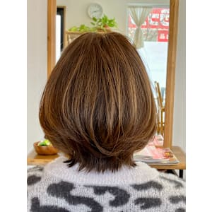 ボブ＋極太カールアイロン