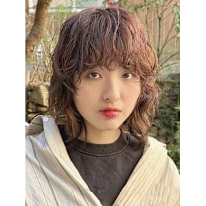 マッシュウルフパーマ