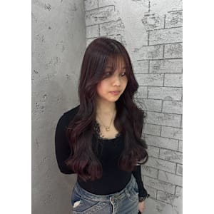 ブリーチなしワインレッド【錦糸町北口】