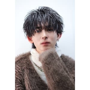 ラウンド無造作マッシュ