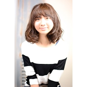 ゆるふわ☆抜け感ミディアムウェーブ