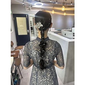 タイトな編みおろしアレンジ♪