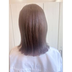 ラベンダーミルクティー/ナチュラルストレート/似合わせカット