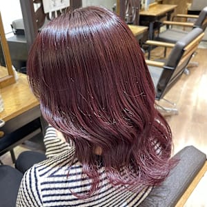 ピンクブラウン／簡単スタイリング/似合わせ