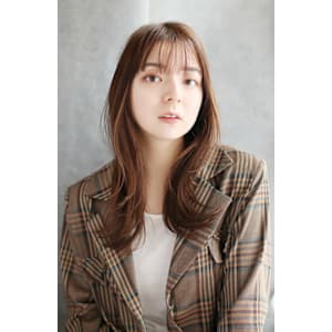 カジュアルセミロング/オレンジブラウン/オレンジベージュ