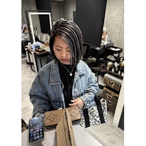 ★スクエアボブ×コントラストハイライト★