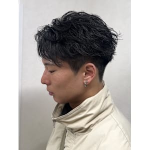 爽やかフェザーショート×フェザーパーマ