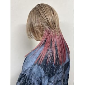 ミルクティ&ピンクカラー♪ウルフスタイル♪