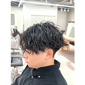 センターパート×ツイストスパイラル【松戸/メンズ】