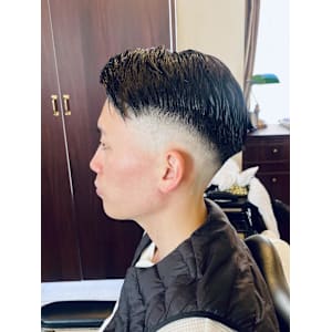 【30代 男性】ロンドン七三スキンフェード（大宮/バーバー）