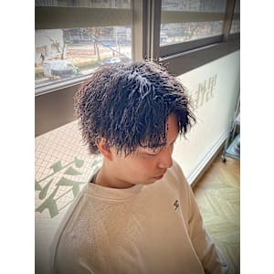 ツイスト/センターパート/ワイルド