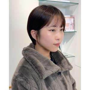 イメチェン外ハネボブ美髪ワイドバングレイヤーショート/原宿