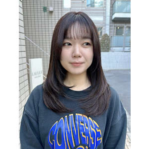 レイヤーカット/小顔カット/バイカルテトリートメント/カラー