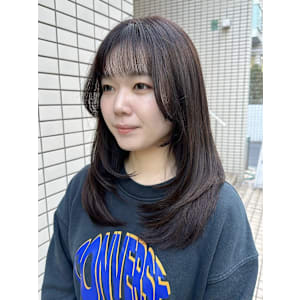 レイヤーカット/小顔カット/バイカルテトリートメント/カラー