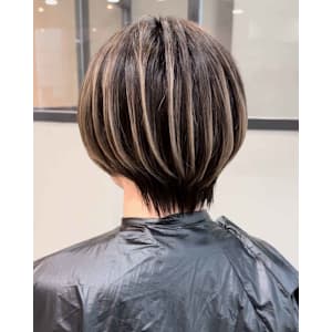 【小顔効果◎】ナチュラルボブ/大人ショートボブ×小顔カット