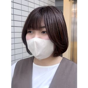 ボブカット/ワンカールボブ/タンバルモリ/小顔カット/艶ボブ