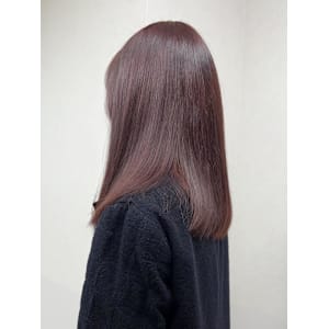 ブリーチなしで作るレッドカラー♪