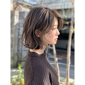 20代30代40代/くびれヘア/サイドバング/ハイライト