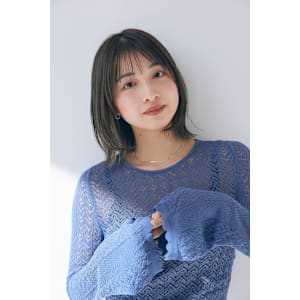 外ハネボブ×シースルーバング×グレー系カラー【池袋・池袋駅】