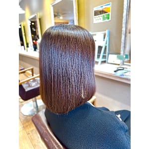 インナーカラーショートカットシュートボブハイライトメッシュ