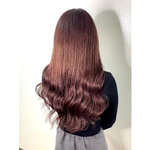 ボルドーカラーロング