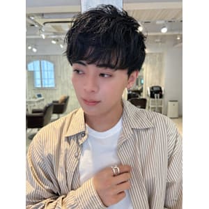 メンズ/眉毛/ニュアンスパーマ/ショート/パーマ