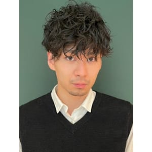 大人男性◎人気のマッシュショートパーマスタイル