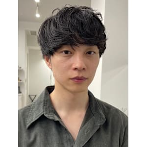 ツーブロックマッシュショート