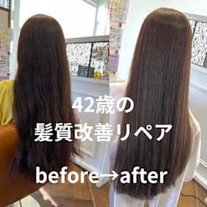 42歳の髪質改善リペアトリートメント - 髪質改善美容室SPEAR【カミシツカイゼンビヨウシツスピア】掲載中