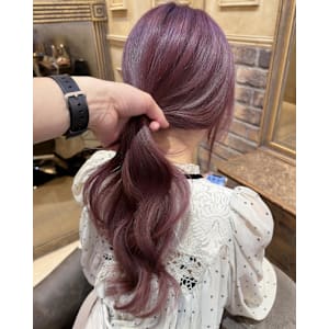 チェリーレッド_ワインレッド_ 韓国風巻き