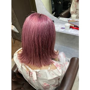 外はねピンクカラー - GLADGE池袋/ダブルカラー/ブリーチ【グラッジイケブクロダブルカラーブリーチ】掲載中