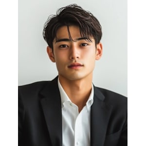 ビジネスヘア ニュアンスパーマ ツーブロック 20代 30代